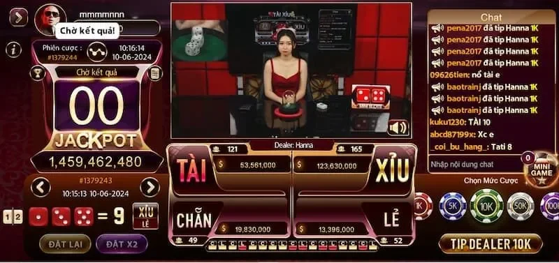 Đánh tài xỉu live theo cầu bệt